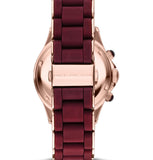 Marc Jacobs Rock Chronograph Red Dial Red Silicone Strap Watch for Women - MBM2596