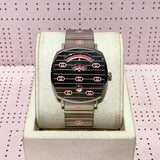 Gucci Grip Quartz Silver Dial Silver Steel Strap Watch For Women - YA157438