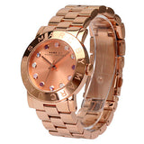 Marc Jacobs Amy Dexter Rose Gold Dial Rose Gold Steel Strap Watch for Women - MBM3216