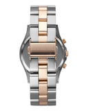 Marc Jacobs Henry Chronograph Silver Dial Two Tone Steel Strap Watch for Women - MBM3106