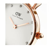 Daniel Wellington Classy Winchester White Dial Two Tone NATO Strap Watch For Women - DW00100077