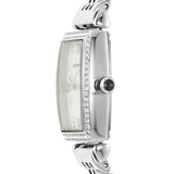 Emporio Armani Gianni T-Bar Quartz White Dial Silver Steel Strap Watch For Women - AR11405