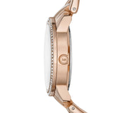 Michael Kors Nini Quartz Crystals Rose Gold Dial Rose Go Watch For Women - MK3236