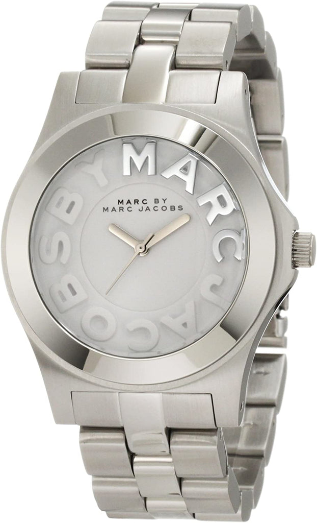 Marc Jacobs Rivera Silver Dial Silver Steel Strap Watch for Women - MBM3133