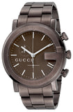 Gucci G Chrono Brown Dial Brown Steel Strap Watch For Men - YA101341