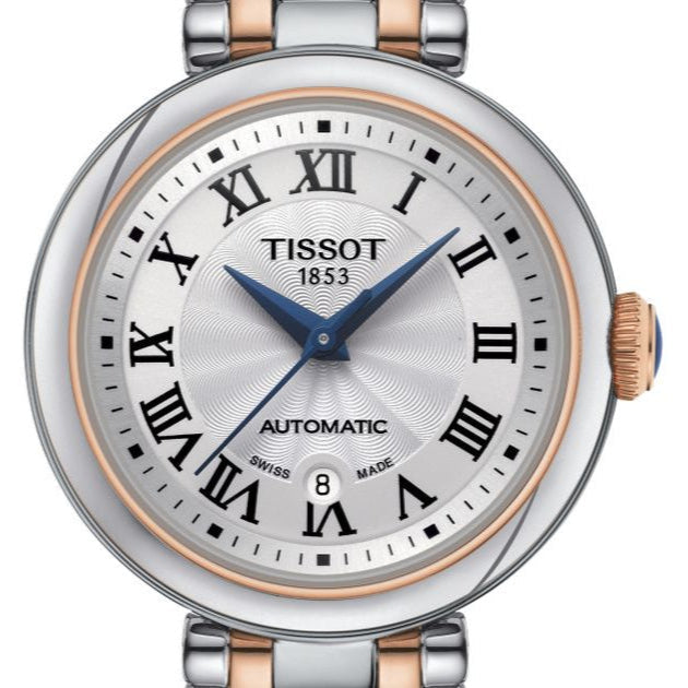 Tissot Bellissima Automatic Silver Dial Two Tone Steel Strap Watch For Women - T126.207.22.013.00
