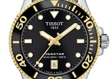 Tissot Seastar 1000 Black Dial Silver Steel Strap Watch For Men - T120.210.21.051.00