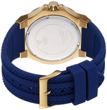 Guess Force Blue & Rose Gold Dial Blue Silicone Strap Watch For Men - W0674G2