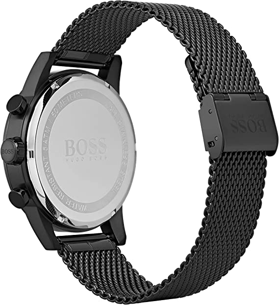 Hugo Boss Talent Gunmetal Dial Grey Mesh Bracelet Watch for Men - 1513637