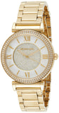 Michael Kors Catlin Mother of Pearl Dial Gold Steel Strap Watch for Women - MK3332