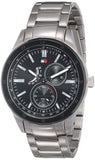 Tommy Hilfiger Austin Black Dial Silver Steel Strap Watch for Men - 1791639