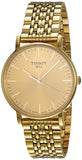 Tissot T Classic Everytime Medium Gold Dial Gold Mesh Bracelet Watch For Men - T109.410.33.021.00