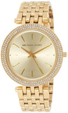 Michael Kors Darci Silver Dial Gold Stainless Steel Strap Watch for Women - MK3191