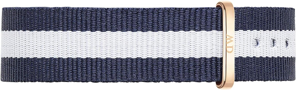 Daniel Wellington Classic Glasgow White Dial Two Tone NATO Strap Watch For Women - DW00100031