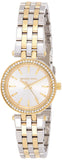Michael Kors Darci White Dial Two Tone Steel Strap Watch for Women - MK3323