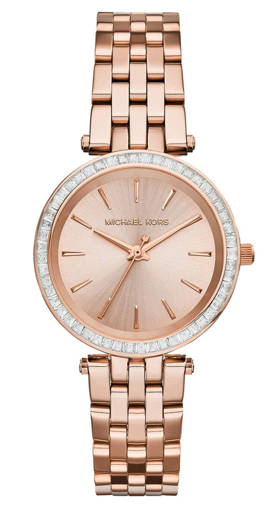 Michael Kors Darci Rose Gold Dial Rose Gold Stainless Steel Strap Watch for Women - MK3366
