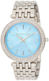 Michael Kors Darci Mother of Pearl Blue  Dial Silver Steel Strap Watch for Women - MK3515