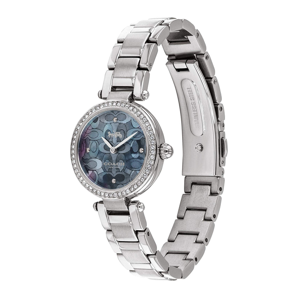 Coach Park Mother of Pearl Blue Dial Silver Steel Strap Watch for Women - 14503224
