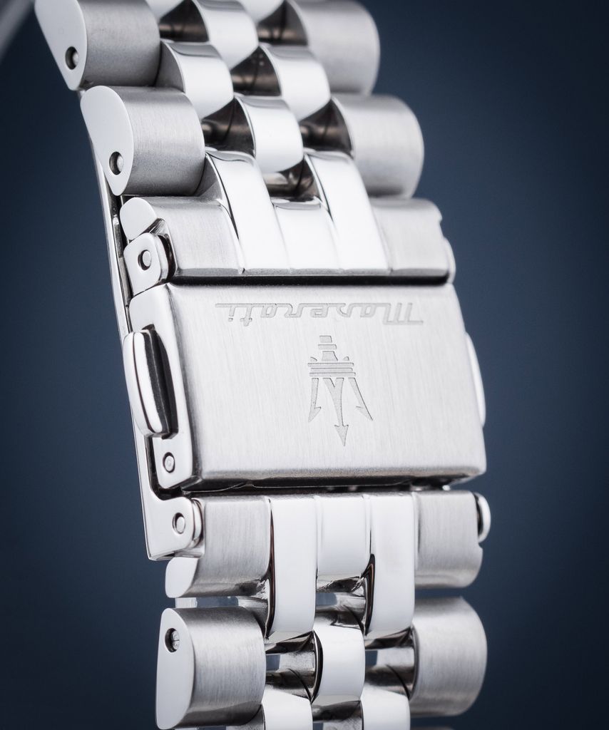 Maserati Epoca Chronograph Blue Dial Silver Steel Strap Watch For Men - R8873618024