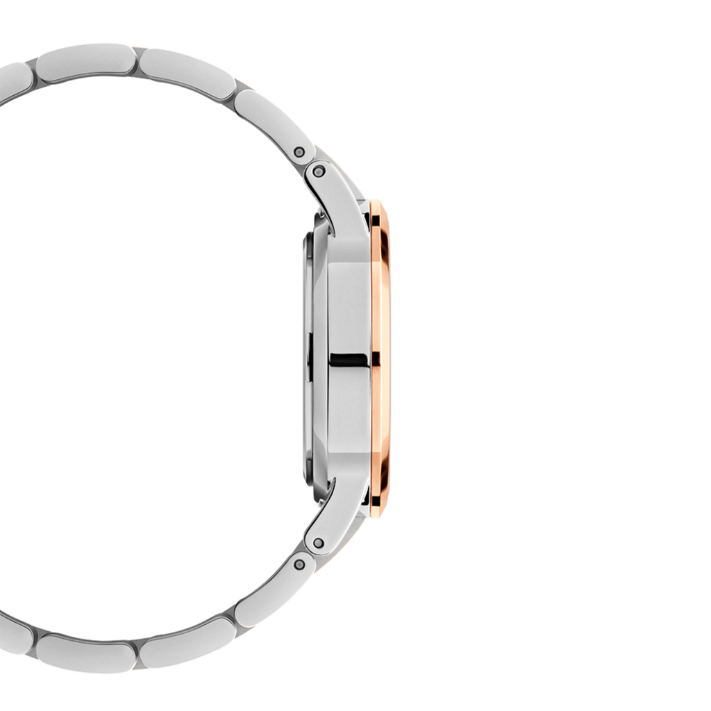 Daniel Wellington Iconic Link White Dial Two Tone Steel Strap Watch For Women - DW00100359