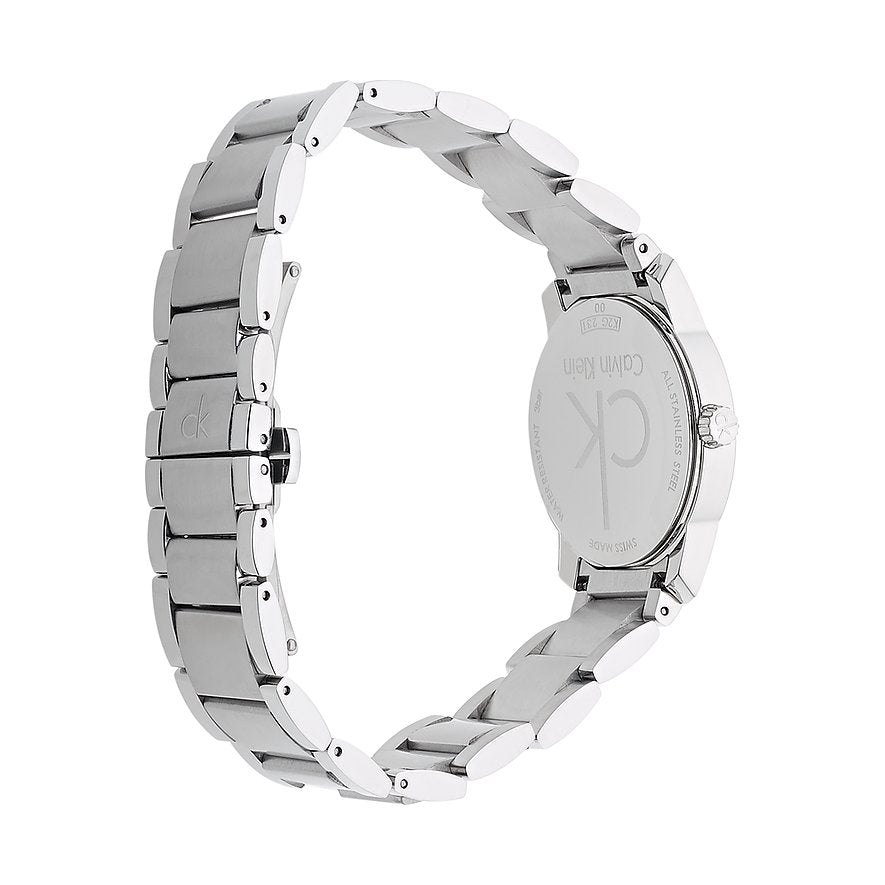 Calvin Klein City Silver Dial Silver Steel Strap Watch for Women - K2G23126