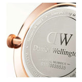 Daniel Wellington Dapper Reading White Dial Black Leather Strap Watch For Men - DW00100107