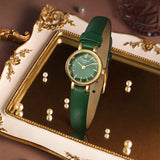 Tissot Lovely Round Green Mother of Pearl Dial Green Leather Strap Watch for Women - T140.009.36.091.00
