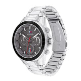 Tommy Hilfiger Aiden Chronograph Grey Dial Silver Steel Strap Watch For Men - 1791857