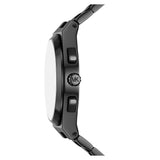 Michael Kors Lennox Chronograph Black Dial Black Steel Strap Watch For Men - MK9146