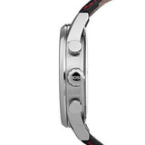 Hugo Boss Navigator Black Dial Black Leather Strap Watch for Men - 1513535