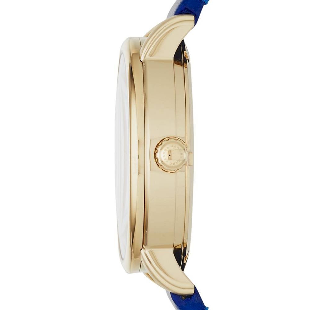 Marc Jacobs Fergus Blue Dial Blue Leather Strap Watch for Women - MBM8650