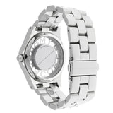 Marc Jacobs Henry Transparent Silver Dial Silver Steel Strap Watch for Women - MBM3205