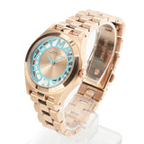 Marc Jacobs Henry Rose Gold Dial Rose Gold Steel Strap Watch for Women - MBM3296