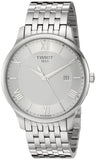 Tissot T Classic Tradition Silver Dial Silver Steel Strap Watch For Men - T063.610.11.038.00