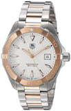 Tag Heuer Aquaracer Quartz White Dial Silver Strap Watch for Men - WAY1150.BD0911