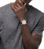 Tommy Hilfiger Chase Quartz Brown Dial Brown Leather Strap Watch for Men - 1791579