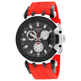 Tissot T Race Chronograph Black Dial Red Silicone Strap Watch For Men - T115.417.27.051.00