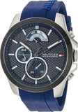 Tommy Hilfiger Decker Quartz Blue Dial Blue Rubber Strap Watch for Men - 1791350