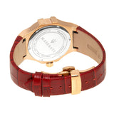 Maserati Potenza Silver Dial Red Leather Strap Watch For Women - R8851108501