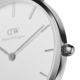 Daniel Wellington Roselyn 3A Petite White Dial Ruby Red NATO Strap Watch For Women - DW00100292