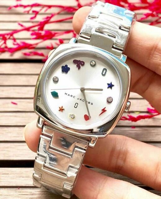 Marc Jacobs Mandy Silver Dial Silver Steel Strap Watch for Women - MJ3548