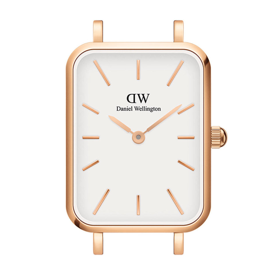 Daniel Wellington Quadro Melrose White Dial Gold Mesh Strap Watch For Women - DW00100431