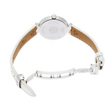 Tissot T Lady Flamingo Mother of Pearl White Dial White Leather Strap Watch For Women - T094.210.26.111.01