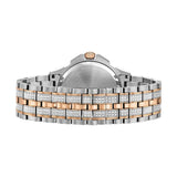 Bulova Octova Crystal Silver Dial Two Tone Steel Strap Watch for Men - 98C133