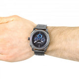Fossil Machine Chronograph Brown Dial Grey Steel Strap Watch for Men - FS4931