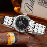 Tissot Carson Automatic Black Dial Silver Steel Strap Watch For Women - T085.207.11.051.00