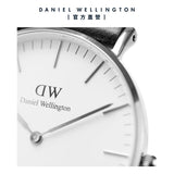 Daniel Wellington Classic Reading White Dial Black Leather Strap Watch For Men - DW00100028