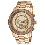 Michael Kors Dylan Rose Gold Dial Rose Gold Steel Strap Watch for Women - MK5576