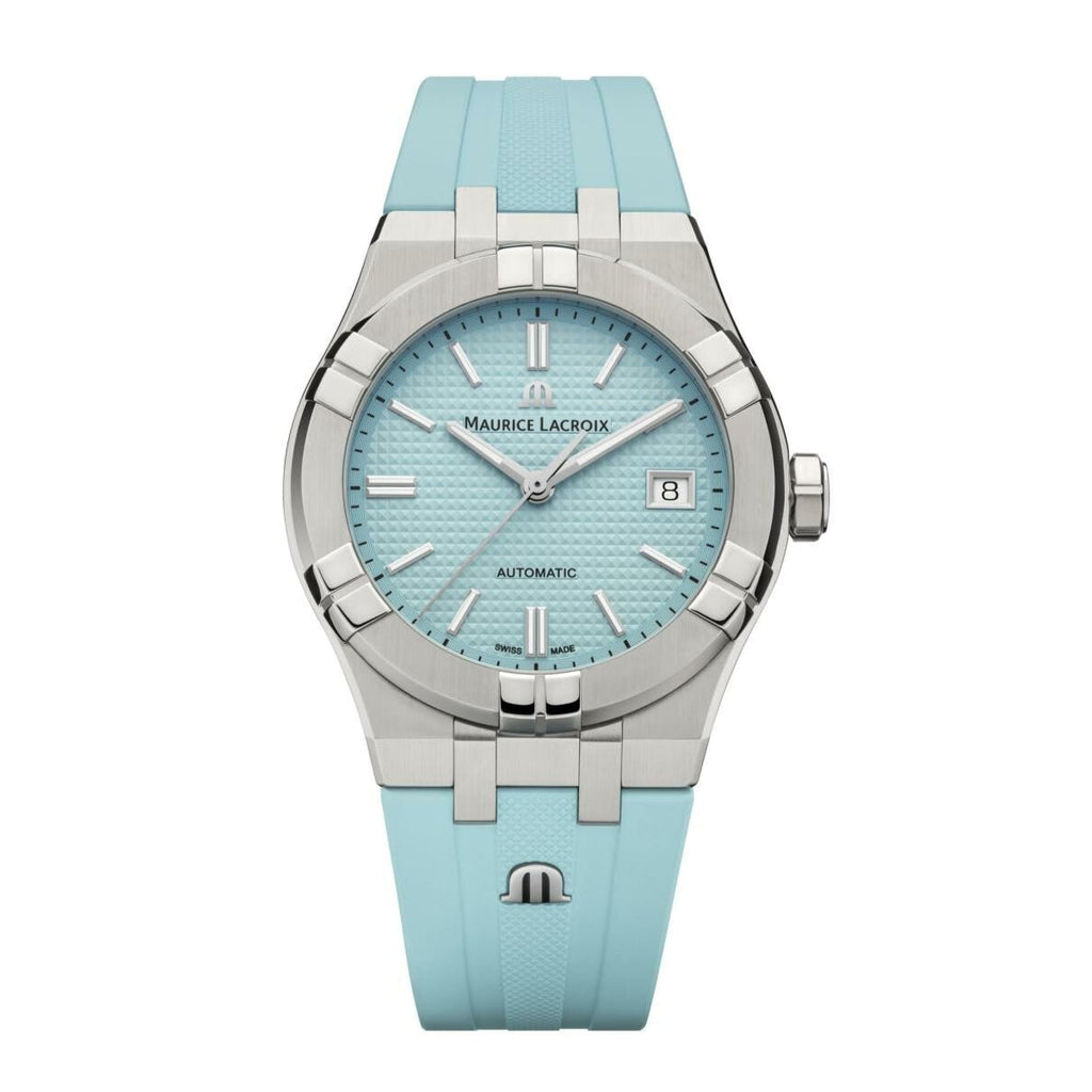 Maurice Lacroix Aikon Automatic Sky Blue Dial Silver Steel Strap Watch For Men - AI6008-SS00F-431-C