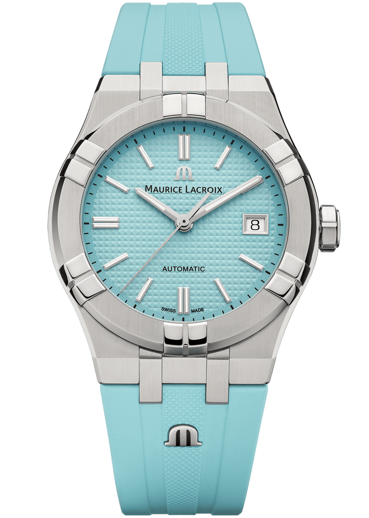 Maurice Lacroix Aikon Automatic Sky Blue Dial Silver Steel Strap Watch For Men - AI6008-SS00F-431-C